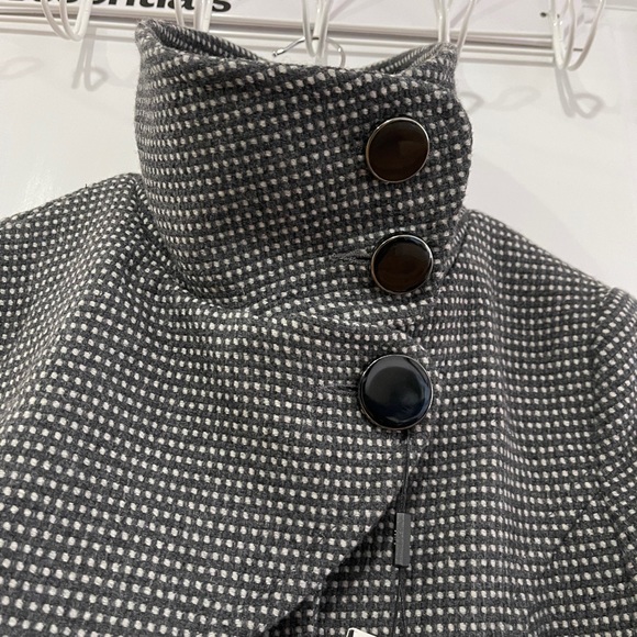 Soia & Kyo Tweed Herringbone Wool Coat - Picture 7 of 16